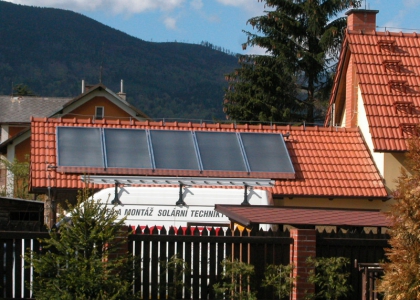 Solární systém TWI realizovaný firmou KONEX