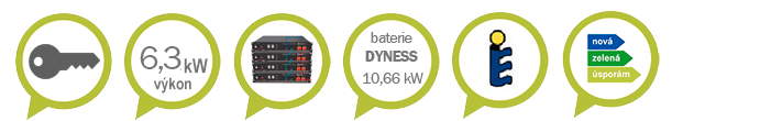 fotovoltarická elektrárna s přebytkem do baterie-6,2kw